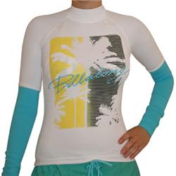 billabong Palm Tree Ladies LS Rashvest