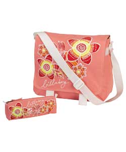 Real Pink Satchel and Wallet