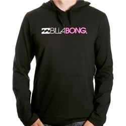 billabong Slimline Hood L/S T-Shirt - Black