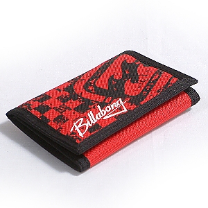 Surf Trip Check Wallet - Red