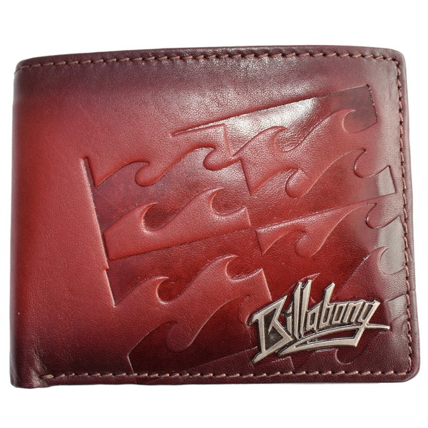 Billabong Vintage Teak Leather Wallet by