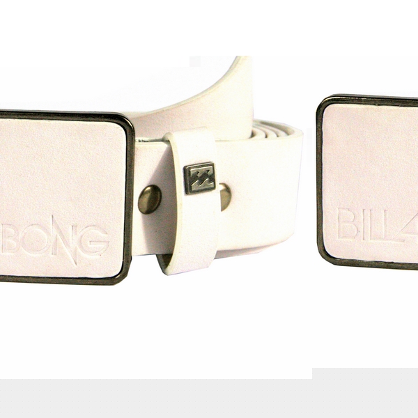 White Seizure PVC Belt by