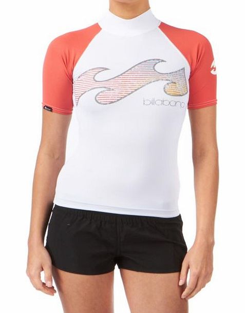 Billabong Womens Billabong Basic Short Sleeve Rash Vest -