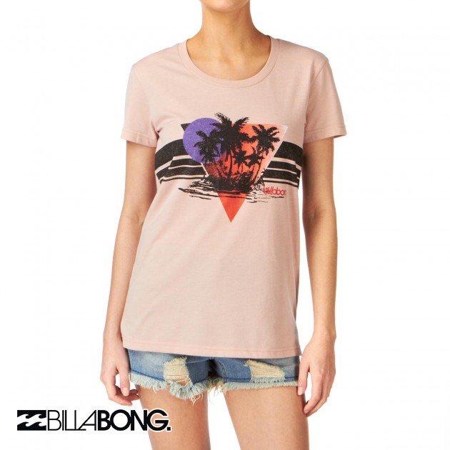 Womens Billabong Blooming T-Shirt - Rose Tea