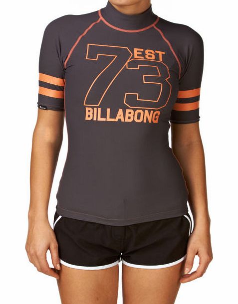 Billabong Womens Billabong Collegiate Short Sleeve Rash