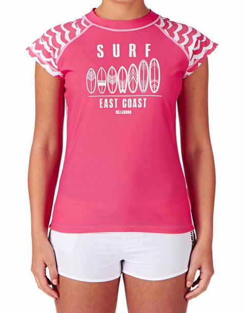 Billabong Womens Billabong East Quiver Short Sleeve Rash