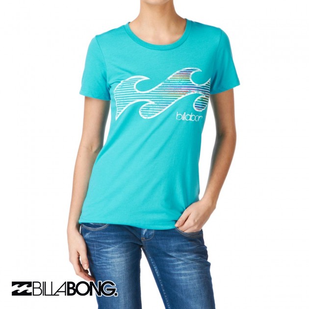 Womens Billabong Luciano T-Shirt - Turquoise