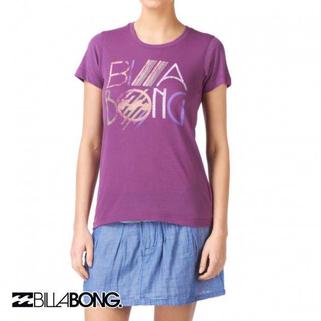 Womens Billabong Spotlight T-Shirt - Aubergine