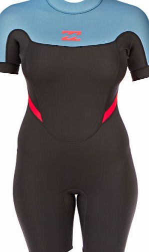 Billabong Womens Billabong Synergy 2mm Back Zip Shorty