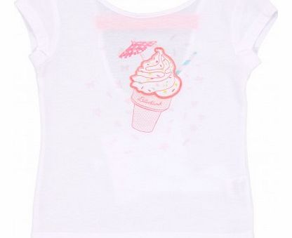 Billieblush Ice Cream Cone T-shirt White `2 years