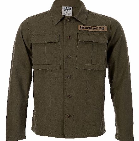 Billionaire Boys Club Military Style Shirt Khaki