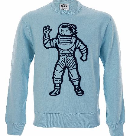 Billionaire Boys Moonman Sweatshirt Sky Blue