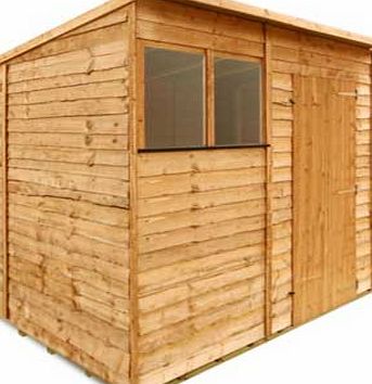 BillyOh Overlap (Pent) Wooden Garden Shed - 7 x