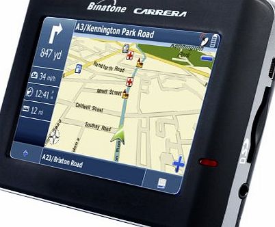 Binatone Carrera X350 Satellite Navigation System With UK/ROI Mapping