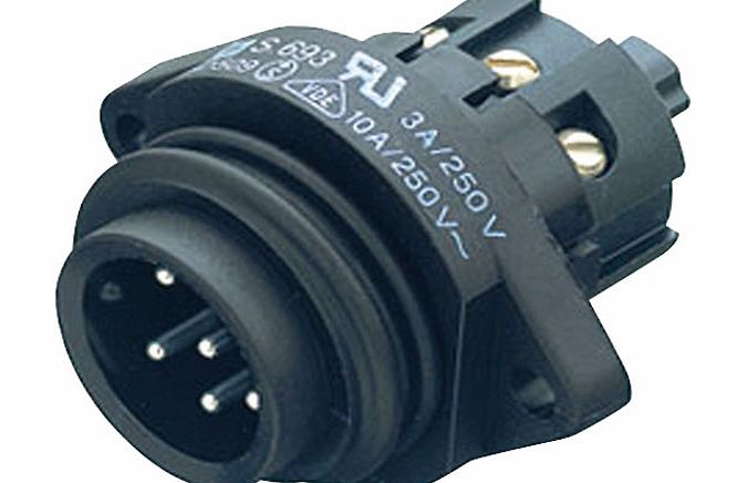 Binder 09 4219 00 07 M Panel Mnt 6 PE Pin with