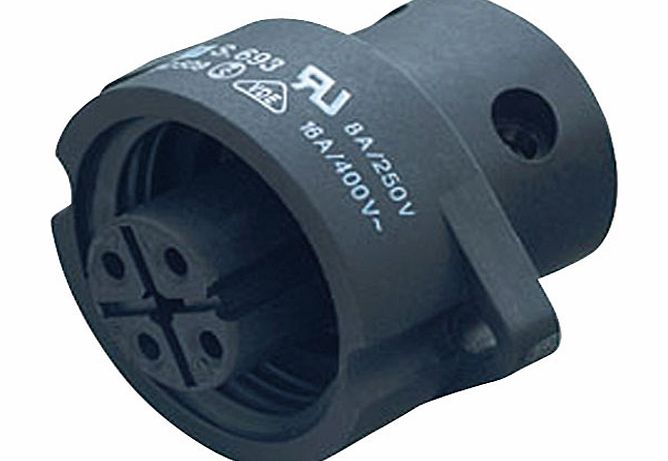 Binder 09 4224 00 04 F Panel Mnt 3 PE Pin with