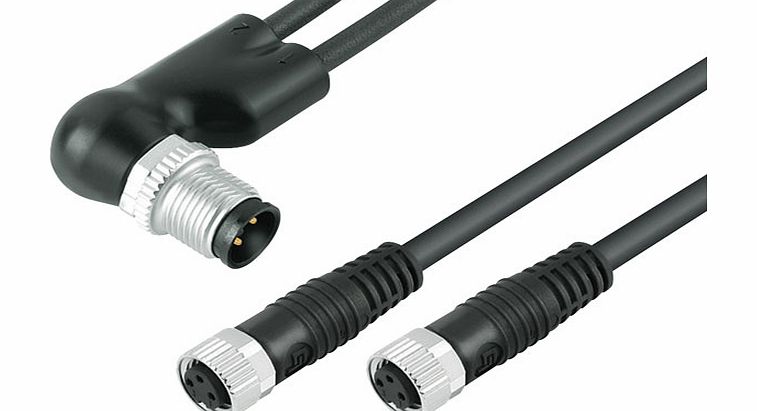 Binder 77 9827 3406 50003 Male M12 Duo Angled