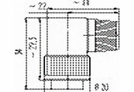 Binder 99 0605 70 03 Male 4-6mm Angled Cable Mnt