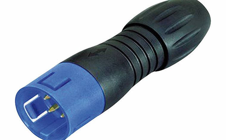 Binder 99 9105 60 03 Male Cable Mount 3 Pin Blue