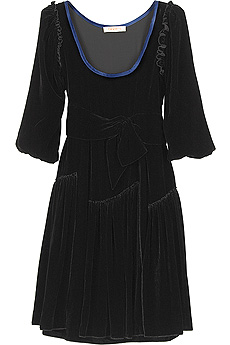 Paris velvet mini dress