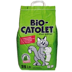 Bio-Catolet Lightweight Non-Clumping Recycled Paper Based Cat Litter 25ltr by Bio-Catolet
