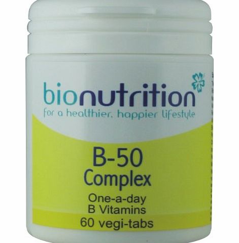 Bio Nutrition B-50 Complex : One-A-Day : Womens health vitamins : 60 vegi-tabs