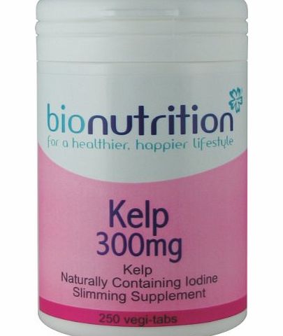 Bio Nutrition Kelp 300mg : Slim n trim nutrient : 250 vegi-tabs