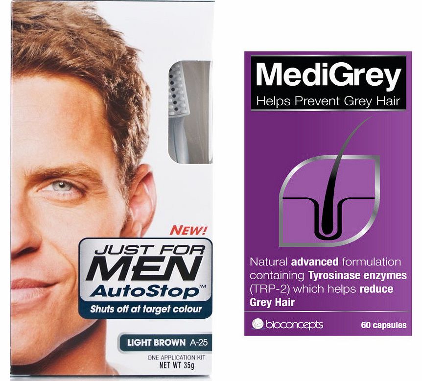 MediGrey Hair Formula & Just for Men Autostop
