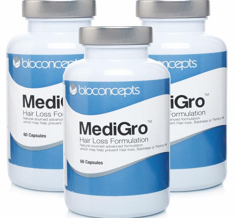 Bioconcepts MediGro Hair Loss Treatment Triple Pack