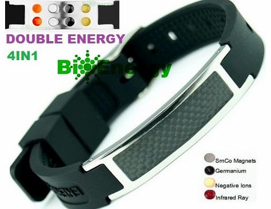 BioEnergy Anion Magnetic Energy Germanium Power Bracelet Health 4in1 Bio Armband BAND 101