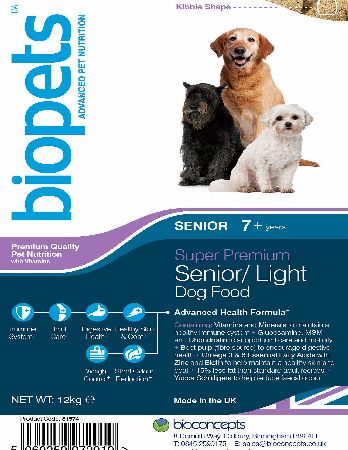 Biopets Super Premium Senior/Light Dog Food 12kg