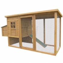 Bird Flat Packed Chicken House and Run 167 X 75 X 103cm