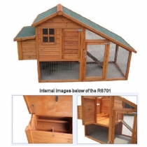 Flat Packed Poultry Lodge and Run 202 X 77 X