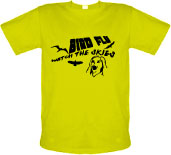 Flu watch the skies male t-shirt.