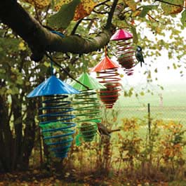 Bird Spring with Roof (set of 4)