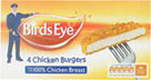 Birds Eye Chicken Burgers (4 per pack - 200g) On