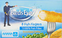 Birds Eye Fish Fingers in Crispy Batter (8 per