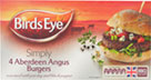 Birds Eye Simply 4 Aberdeen Angus Burgers (454g)