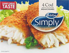 Simply Cod Fillets in Breadcrumbs (4