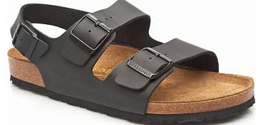 mens birkenstock black milano sandals 3303917060