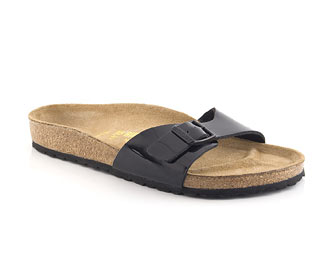 Patent Footbed Sandal
