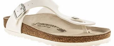 Birkenstock womens birkenstock white gizeh sandals