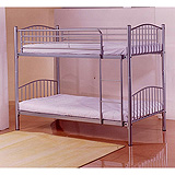 90cm Corfu Modern Bunk Bed in Silver