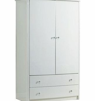 Birlea Aztec 2 Door 2 Drawer White Robe