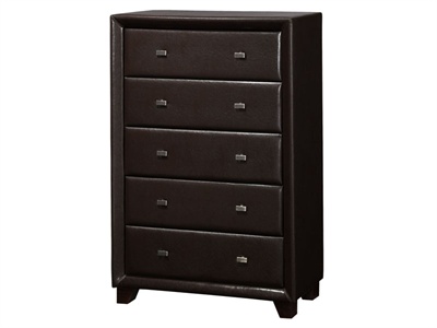 Birlea Brooklyn 5 Drawer Chest Brown Small Single