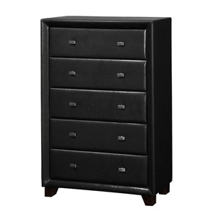 Birlea Brooklyn Black 5 Drawer Chest