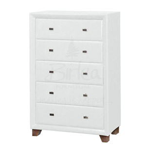 Birlea Brooklyn White 5 Drawer Chest