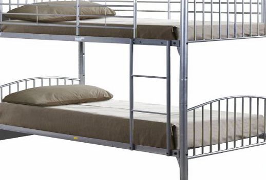 Birlea Corfu Bunk Bed, Silver