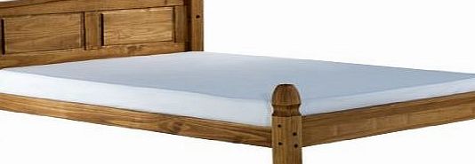 Birlea Corona Low End Double Bed, Waxed Pine
