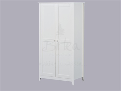 Cotswold 2 Door Wardrobe White Small Single